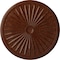 Ekena Millwork Leandros Medallion (Canopies up to 5"), 33 1/8"OD x 3 1/2"ID x 1 3/8"P, Burnished Mahogany Crackle CM33LEBMC - alternate 1